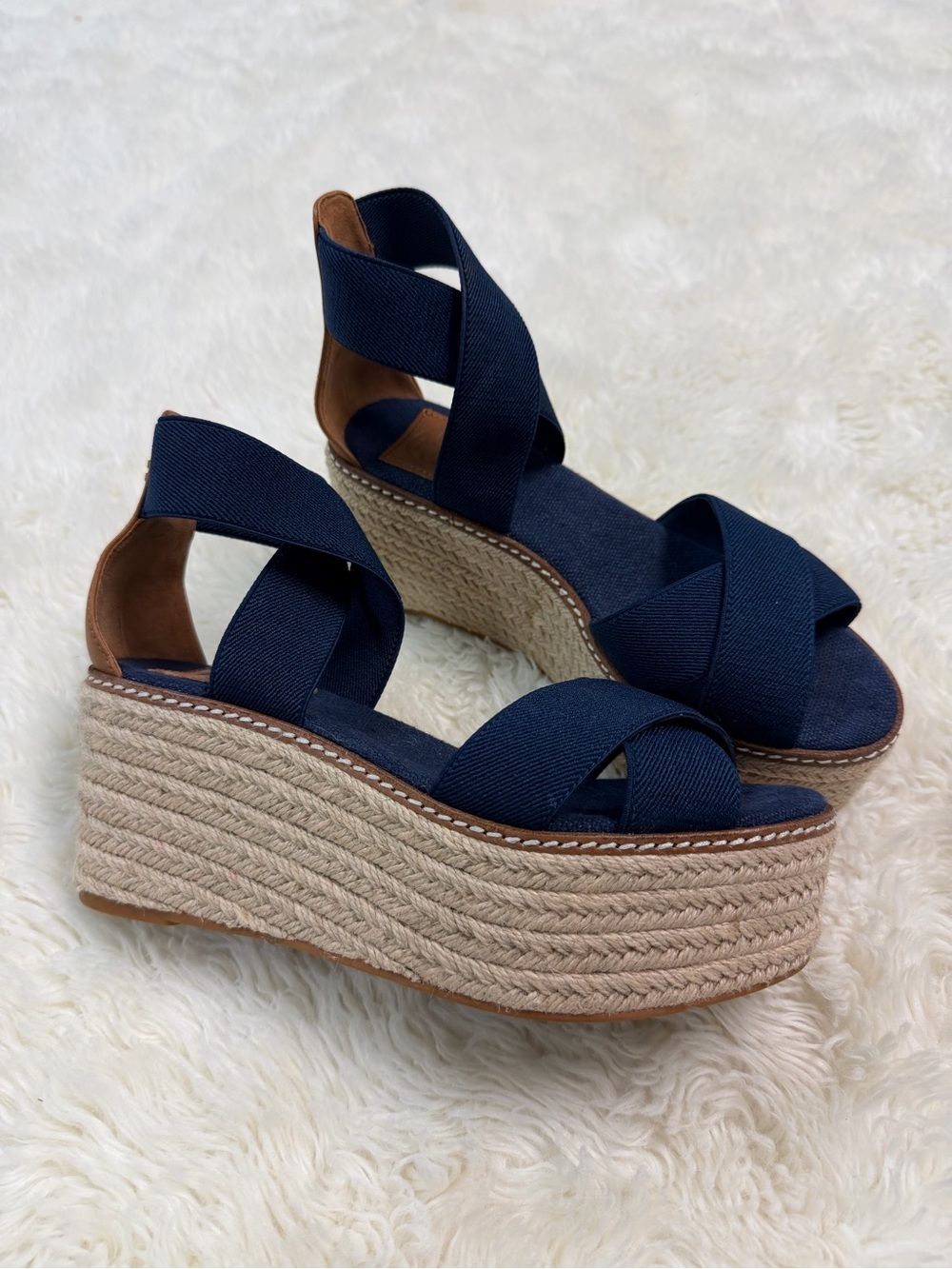 Tory Burch Frieda Espadrille Wedge Sandals